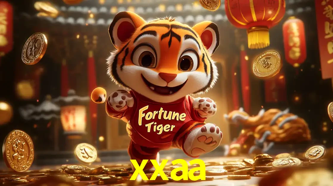 O alegre personagem do Fortune Tiger correndo sobre um caminho de moedas de ouro, simbolizando os grandes prêmios e a diversão do popular jogo de slot do xxaa.