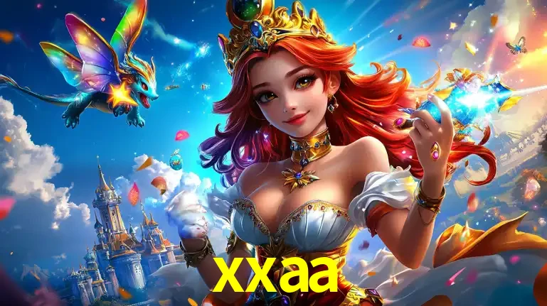 A princesa de um reino de fantasia mágico, com seu pequeno dragão, apresentando um mundo de prêmios encantados nos jogos de caça-níqueis do cassino xxaa.